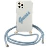 Guess GUHCP12MCRTVSBL iPhone 12/12 Pro6,1 niebieski/blue hardcase Script Vintage